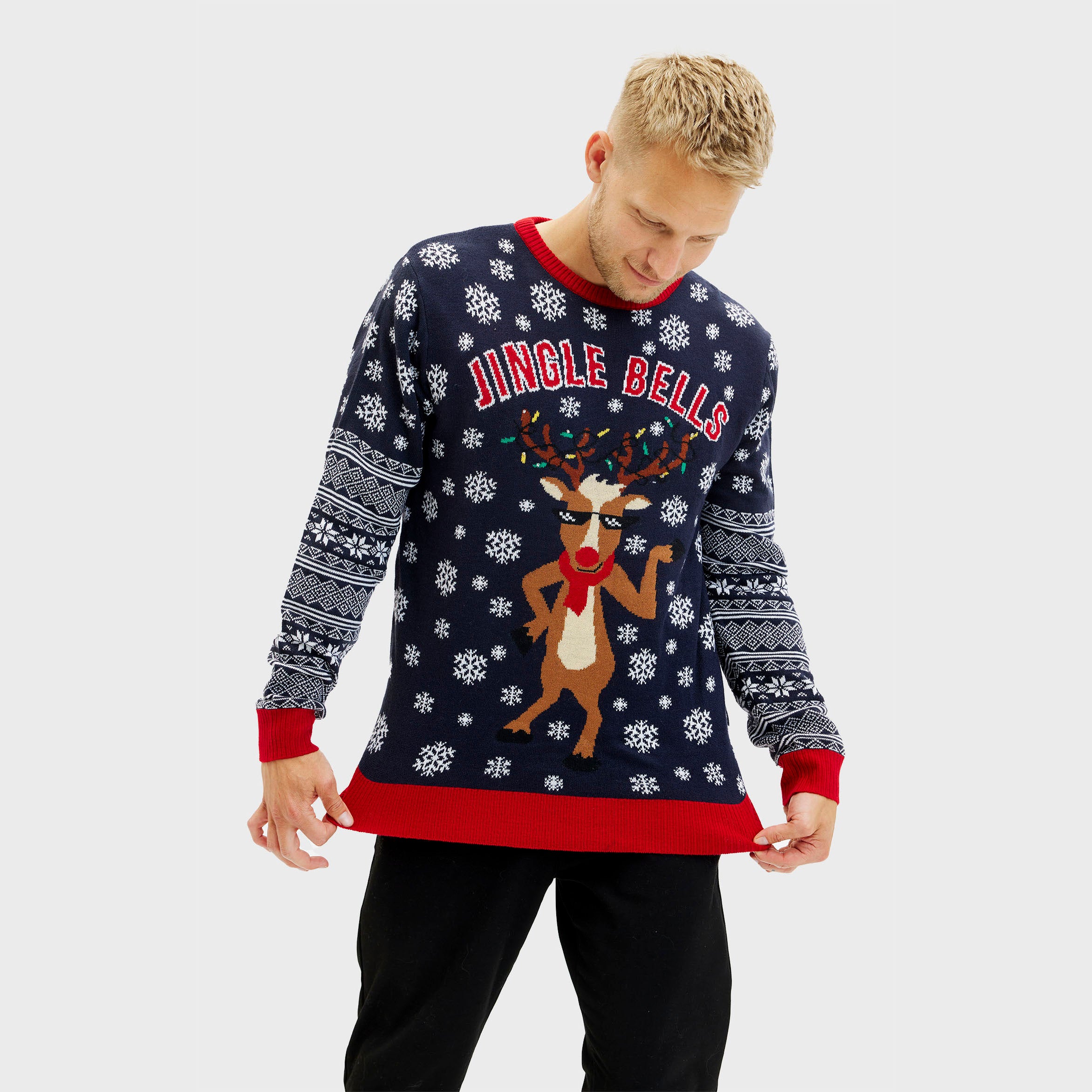 Jingle Bells Julesweateren - Herre